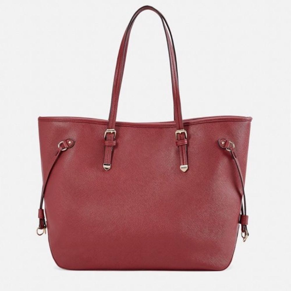 Just Fab Burgundy tote bag